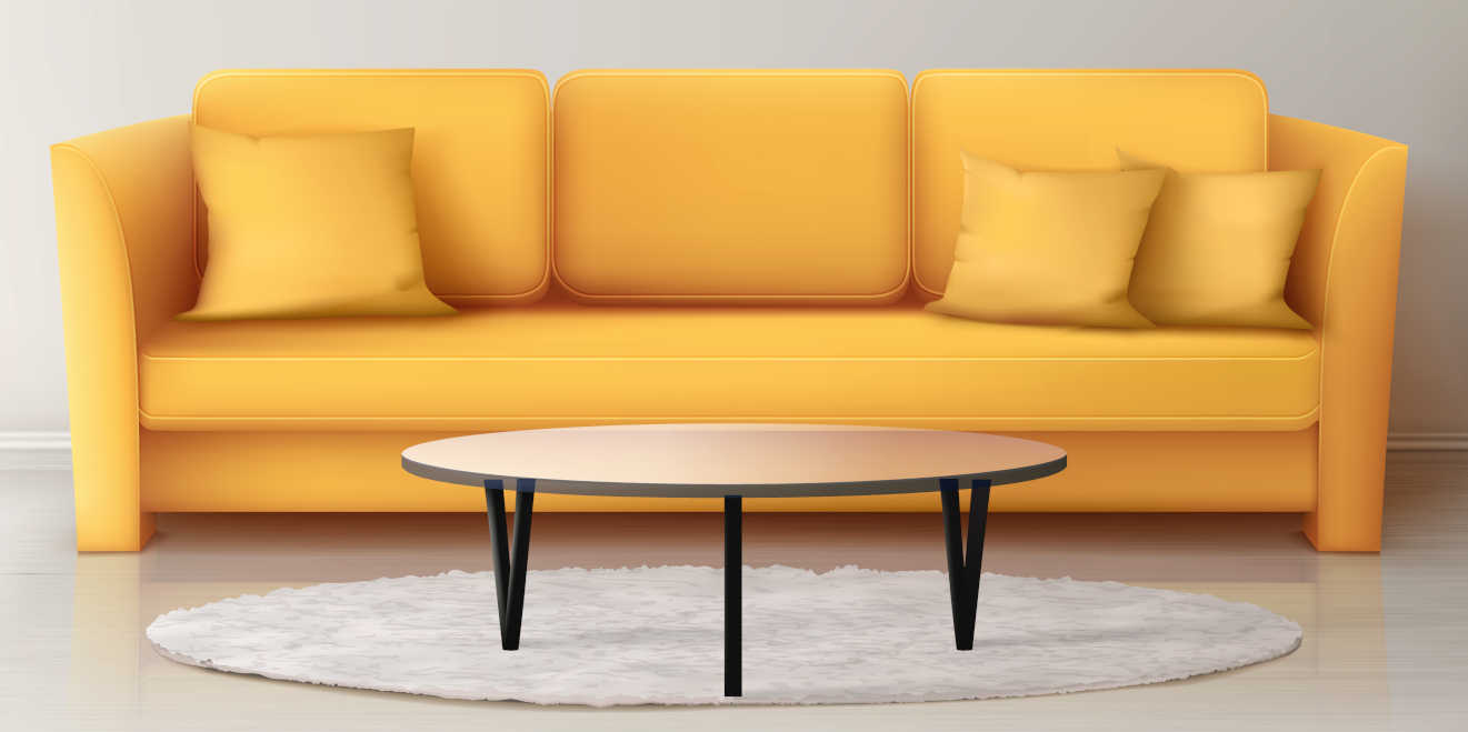 mueble amarillo de tres piezas