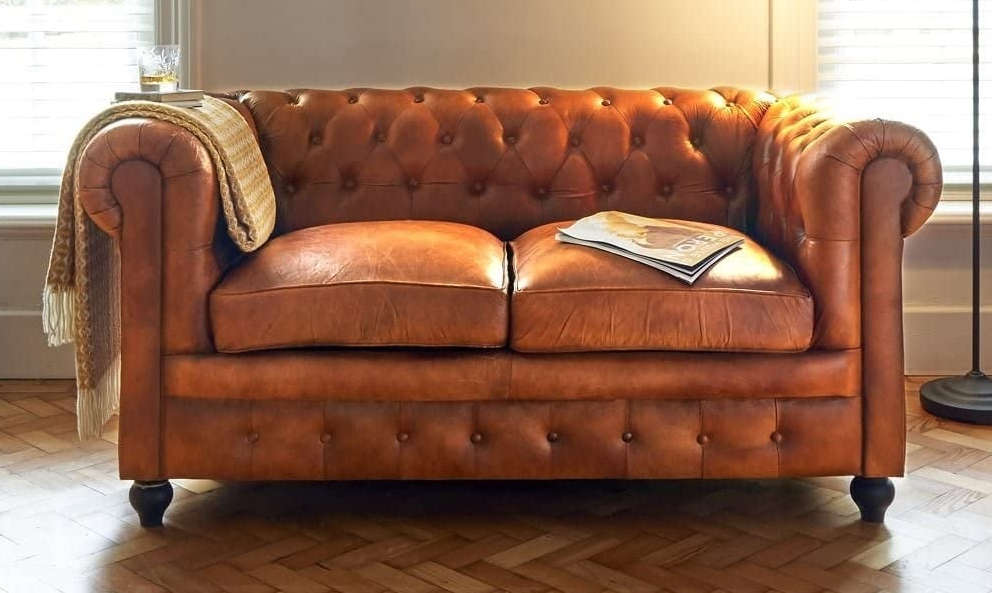 mueble de cuero con telas en Madrid
